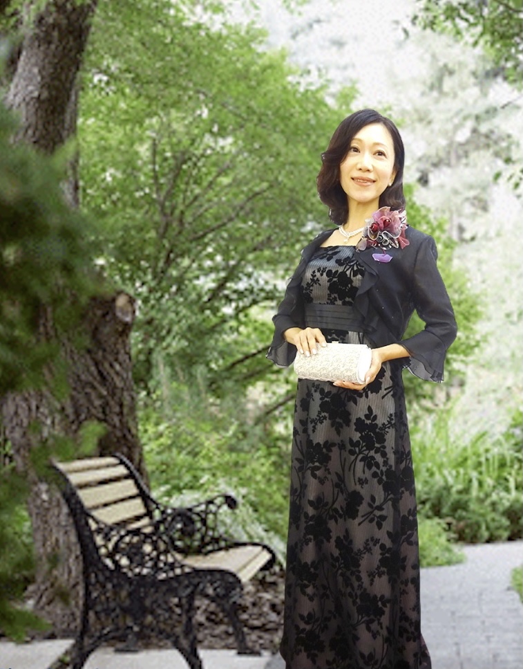 薄手ボレロの母親ドレスセット／クレアローズ