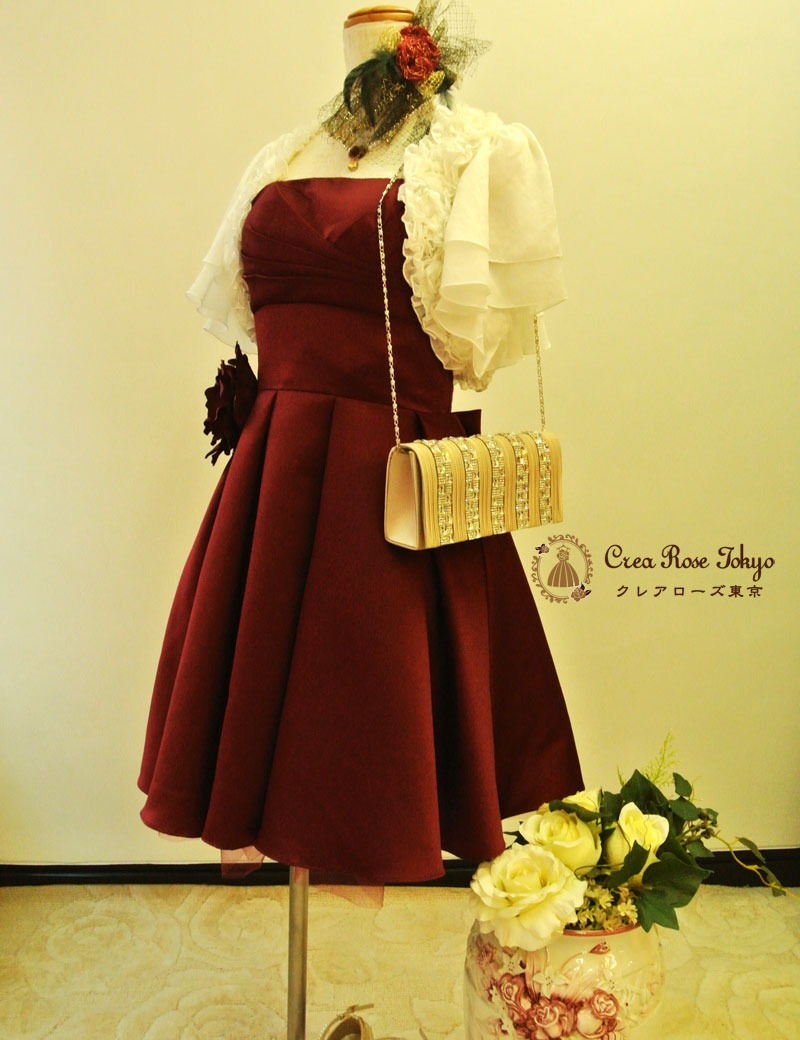 ネット申込み限定★コーディネート5点セット！[ドルチェ+スズランボレロホワイト]ゲストドレス