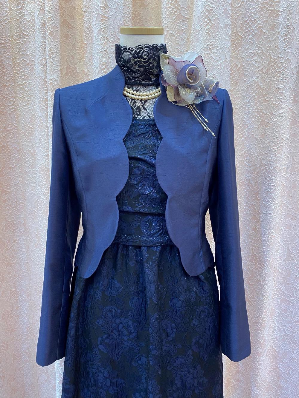 【アンナモナコ＋スナイデルジャケット】長さ調節可能7-11号のドレス　背が高い方にお勧め