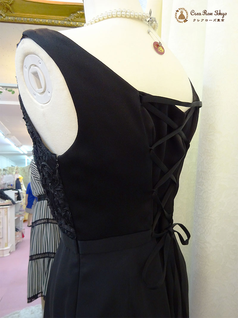 高級で上質な9号〜11号編み上げ【アンドリア・ドレッシードレス】優雅な印象のロングドレス