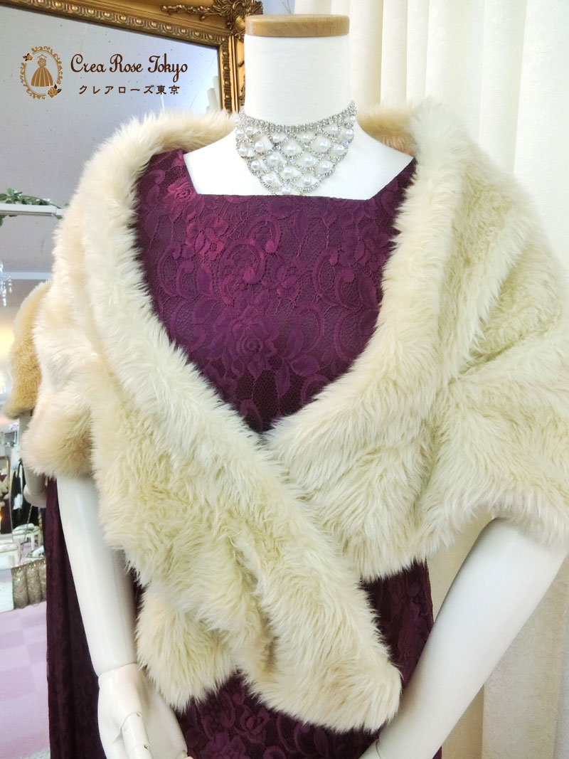 [メモリアドレス]鮮やかな紫色の総レース母親ドレス