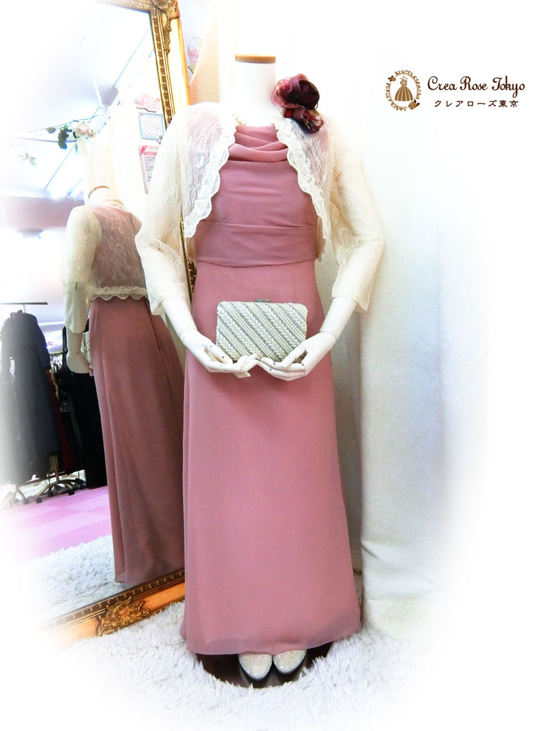 [エカテリーナドレス]優しいピンクの母親ドレス