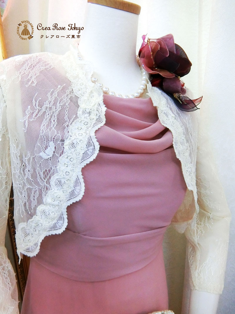 [エカテリーナドレス]優しいピンクの母親ドレス