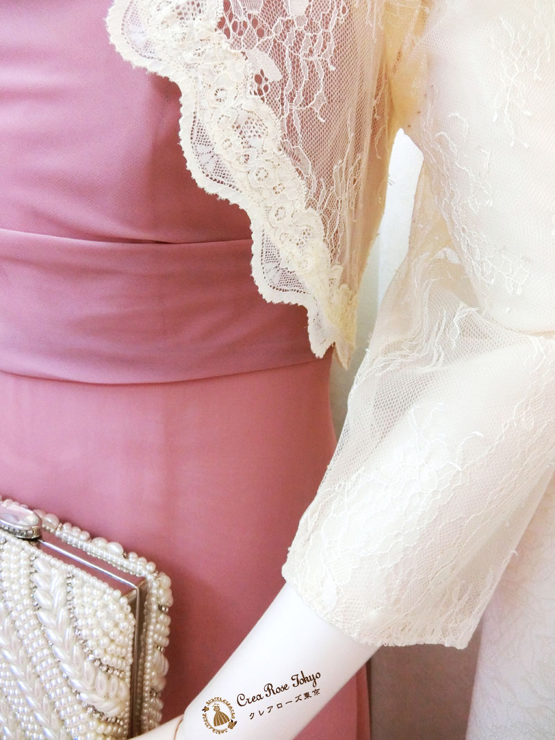 [エカテリーナドレス]優しいピンクの母親ドレス