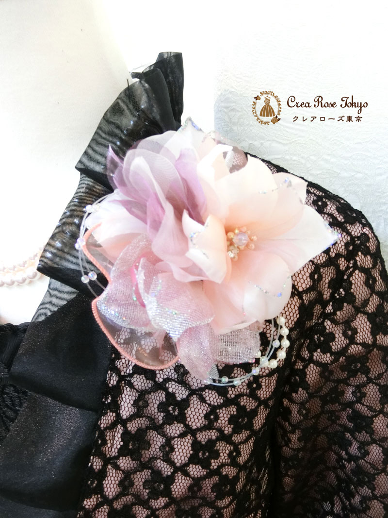 新婦の母親様におすすめコーディネート2点セット！S～Mの母親様向け[パティオグレイス＋ステンシアララボレロジャケット]