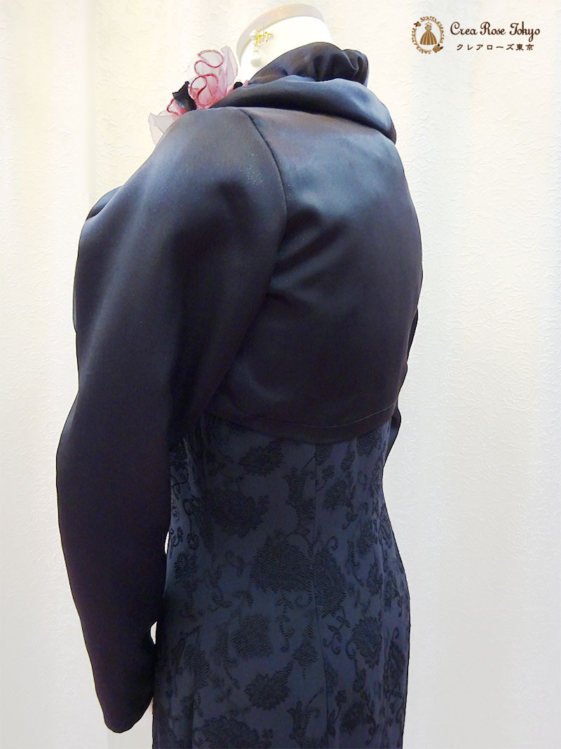 お母様のマーメイドラインロングドレス９号（M）地模様が人気のエレガントなドレス【イングリッシュドレス】