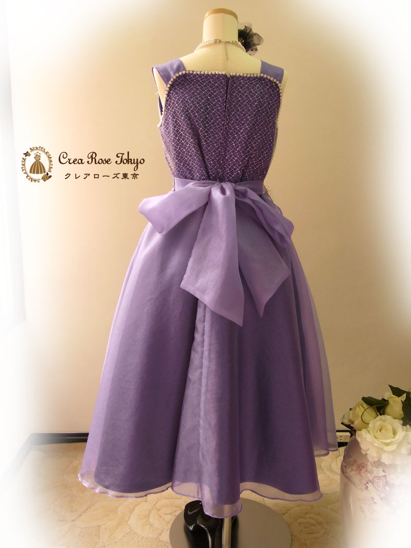 [ファミーユ]オリジナル！ レースとオーガンジーのお嬢様ドレス