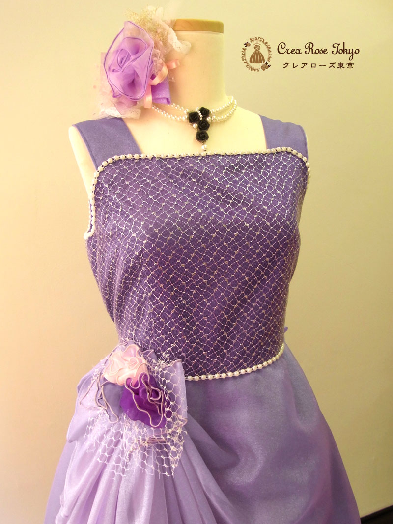 [ファミーユ]オリジナル！ レースとオーガンジーのお嬢様ドレス