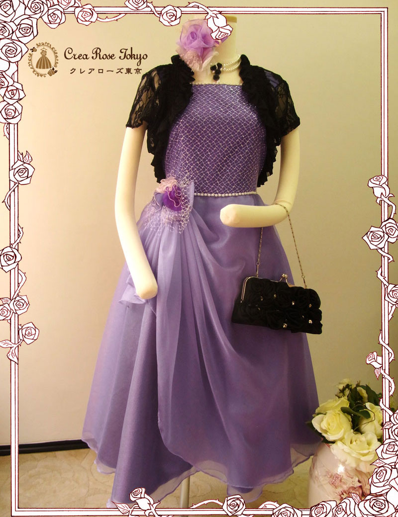 [ファミーユ]オリジナル！ レースとオーガンジーのお嬢様ドレス