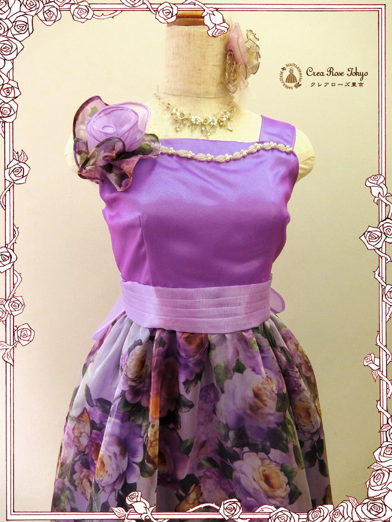 [キャロリーナ]オリジナル！お嬢様のためのローズドレス