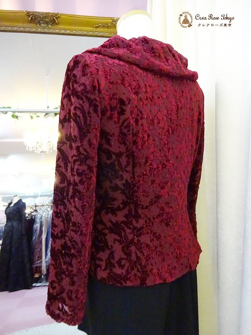 コーディネート2点セット！【フォーマルスカート＋ガーネットメリージャケット】お母様、ご親族様に