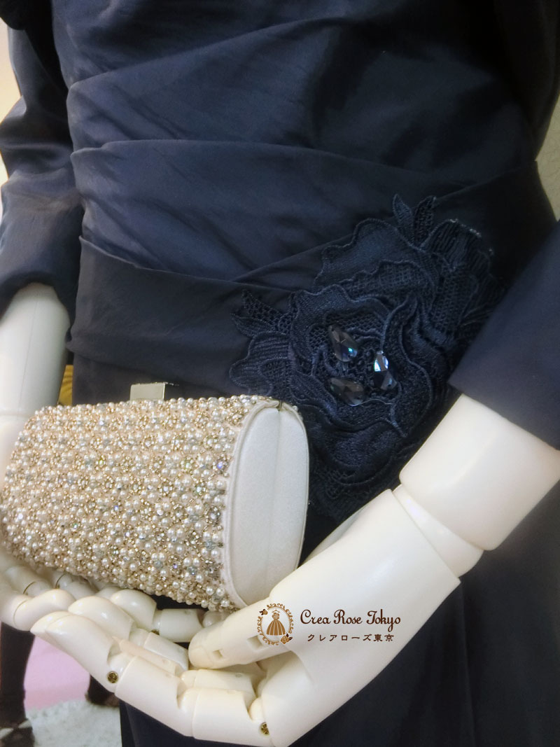 7-9号コーディネート２点セット[エドワール+エドワールジャケット]人気のネイビー正礼装の母親ドレス