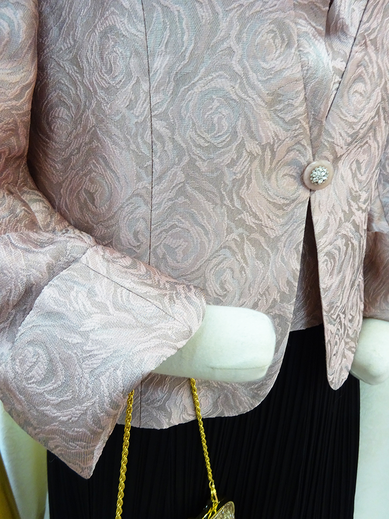 ゆったりLL〜3Lサイズ！コーディネート2点セット【クレメントレディジャケット＋フォーマルアシメスカート】叔母様・祖母様に