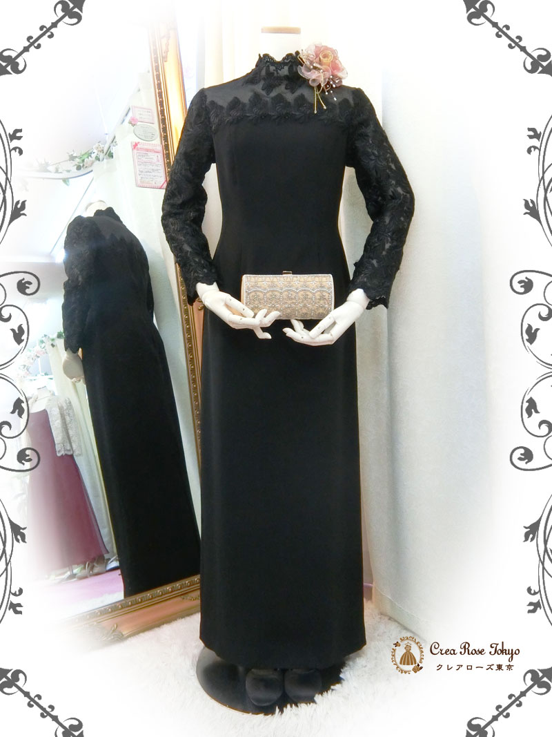 [リディア・グレイス]一枚で着られる正礼装上質マザーズドレス、トップデザイナー自身作ドレス画像