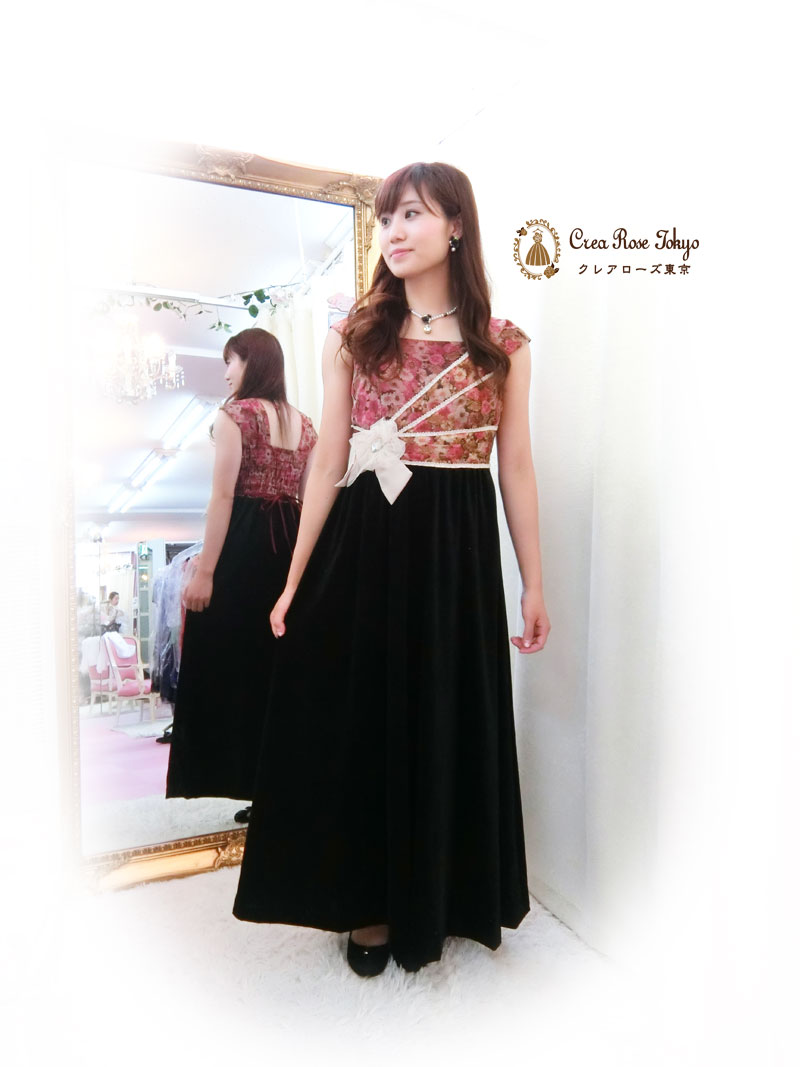 [フローラエレガンス]当店オリジナル♪丈短めロングドレス