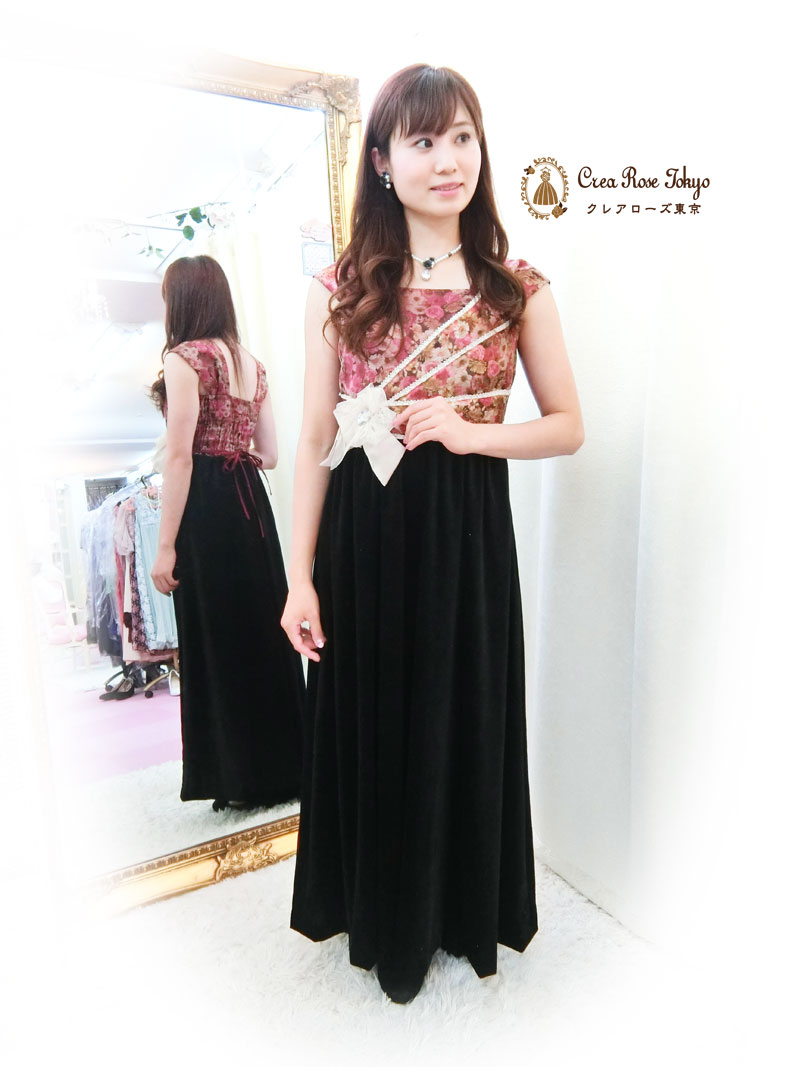[フローラエレガンス]当店オリジナル♪丈短めロングドレス
