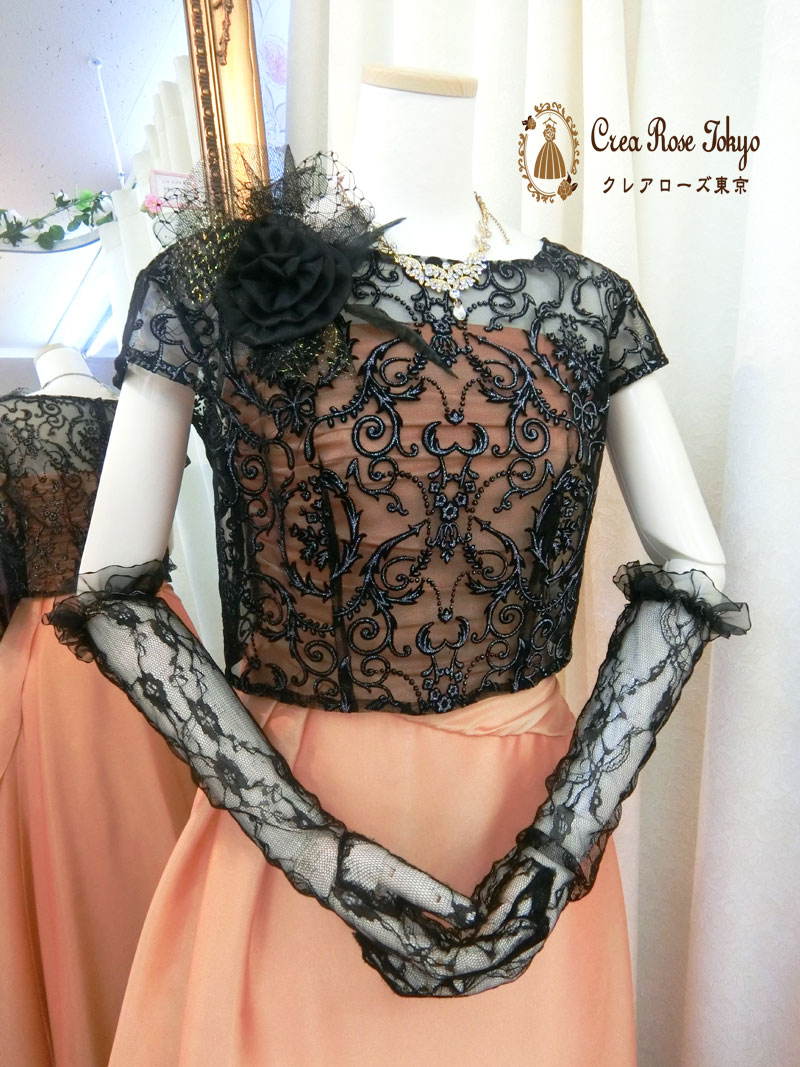 [カサブランデ]光沢感のあるオトナなロングドレス