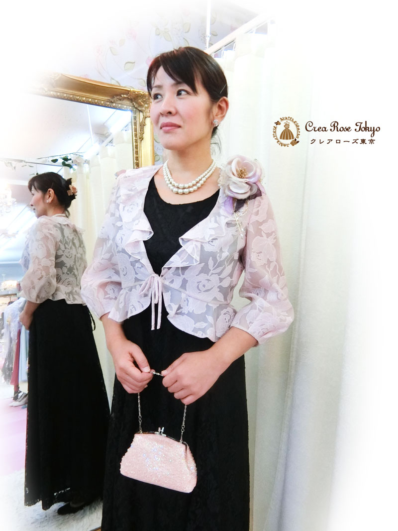 【ローザボレロジャケット】日本製のフェミニンなジャケット