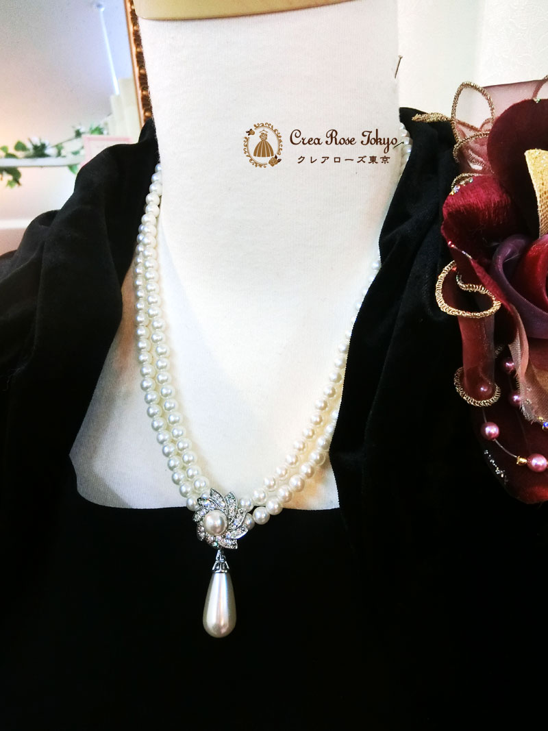 コーディネート２点セット[カトリネドレス＋ダリアベロアボレロ]上品で可愛らしい印象のブラックドレス