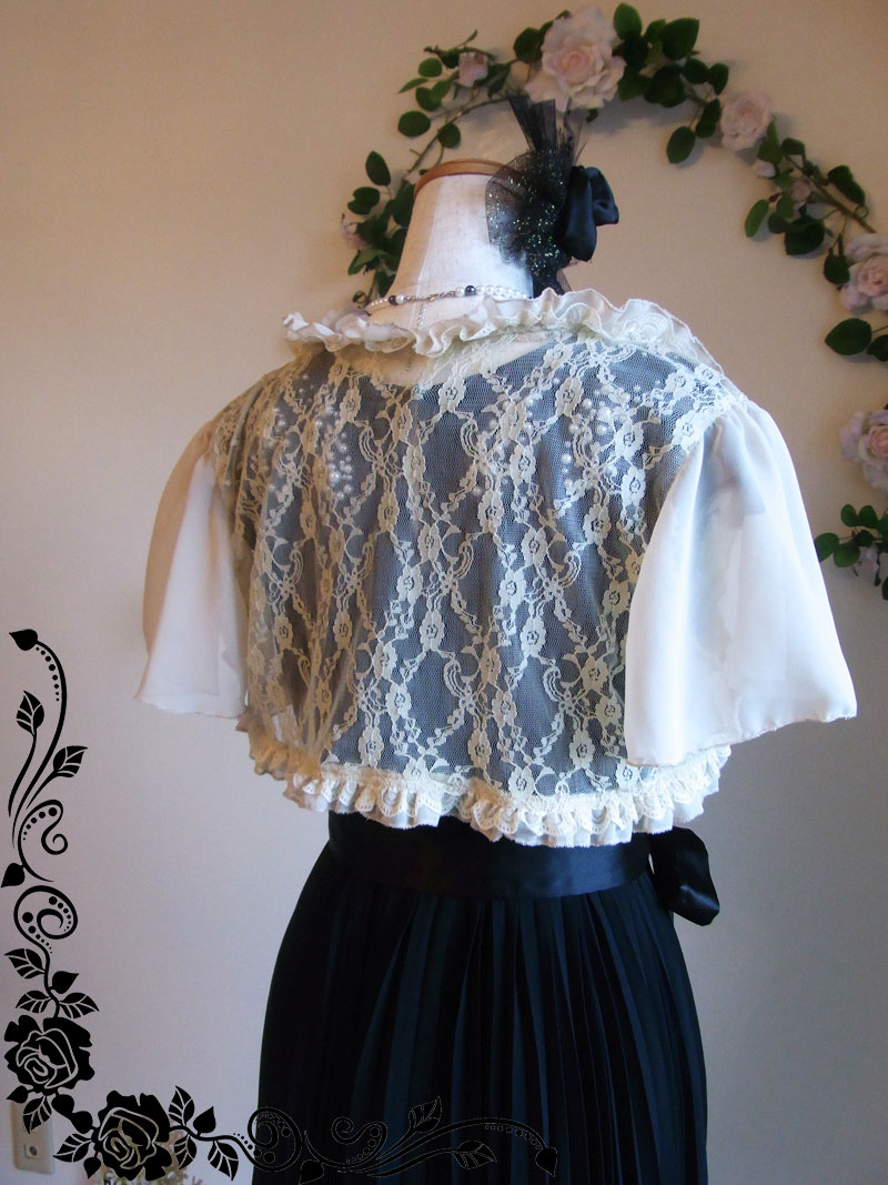 [ブラックパールドレス]パールの上品パーティードレス