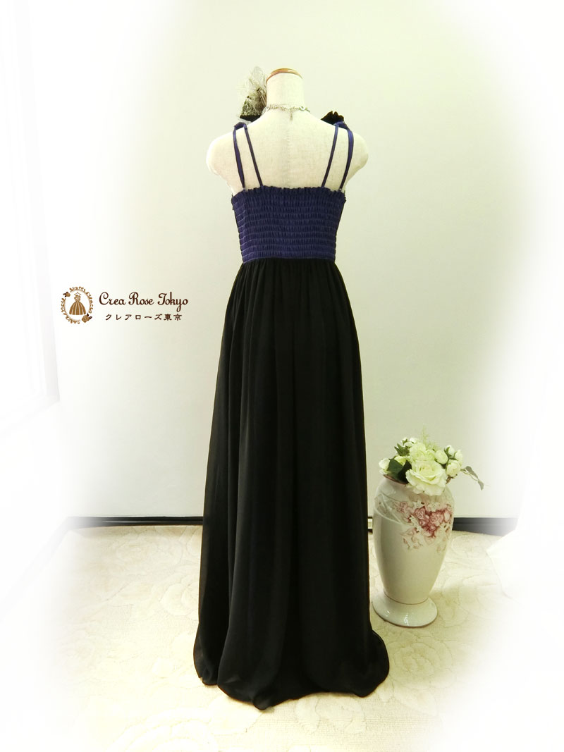 [グラーチェ]夜空をまとうＩラインロングドレス