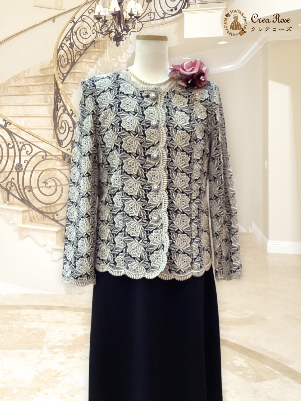 シックなフォーマルドレス