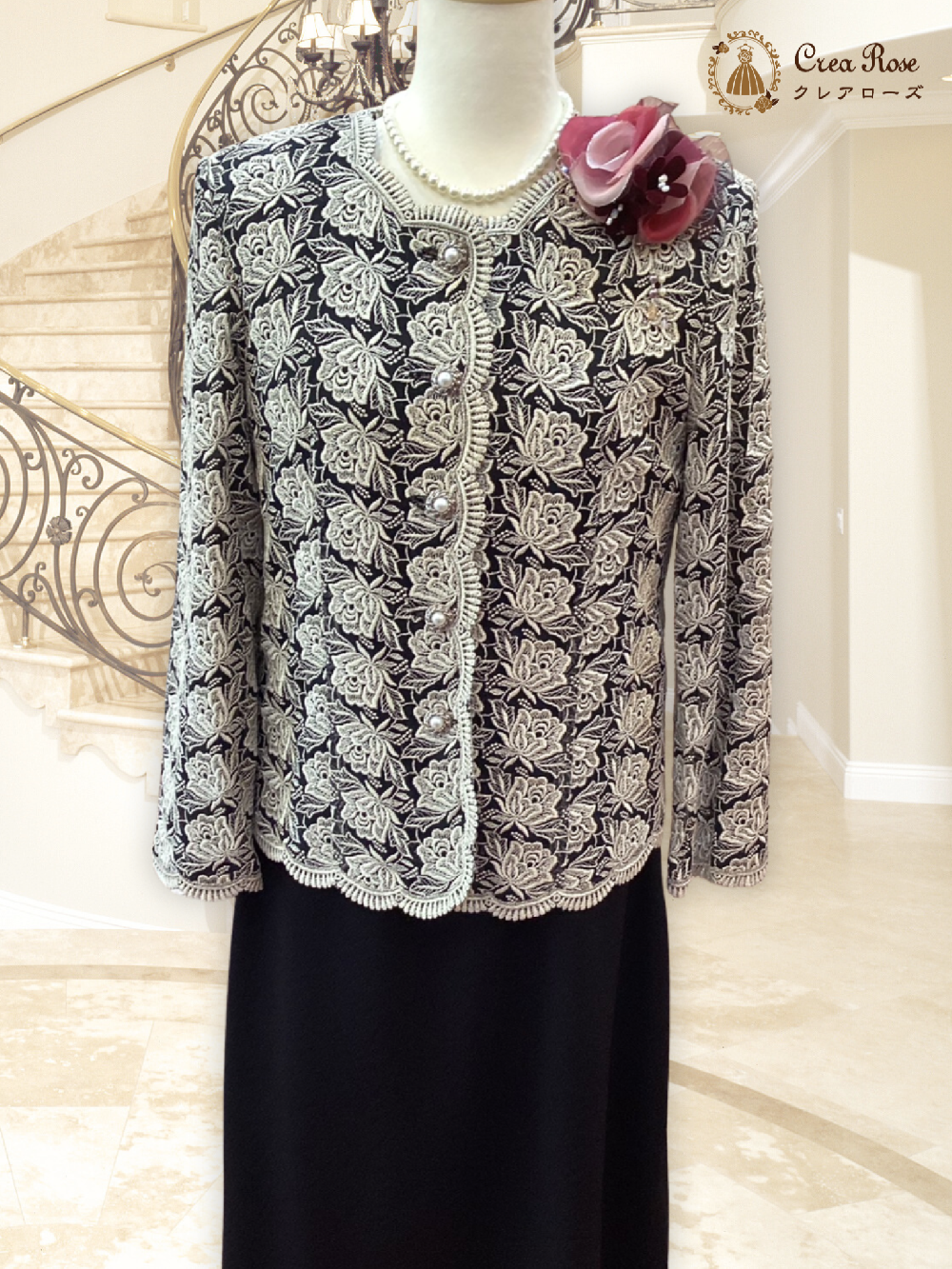 シックなフォーマルドレス