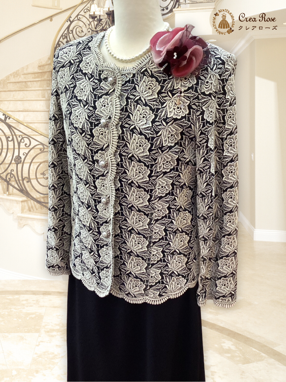 シックなフォーマルドレス