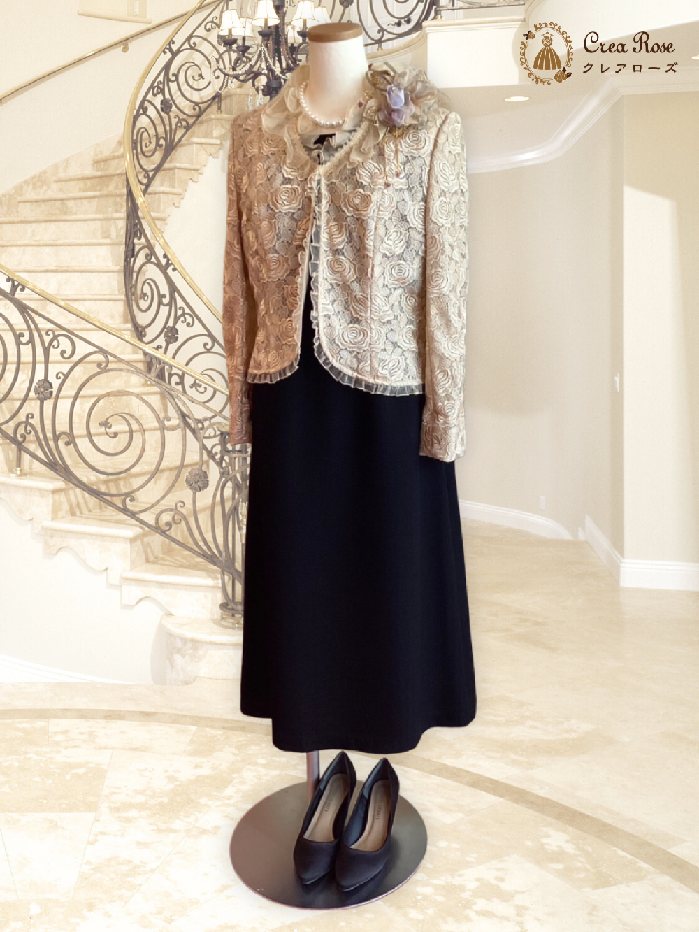 70代80代レンタルドレス【サンテ・クワイエ+オリオンローザジャケット