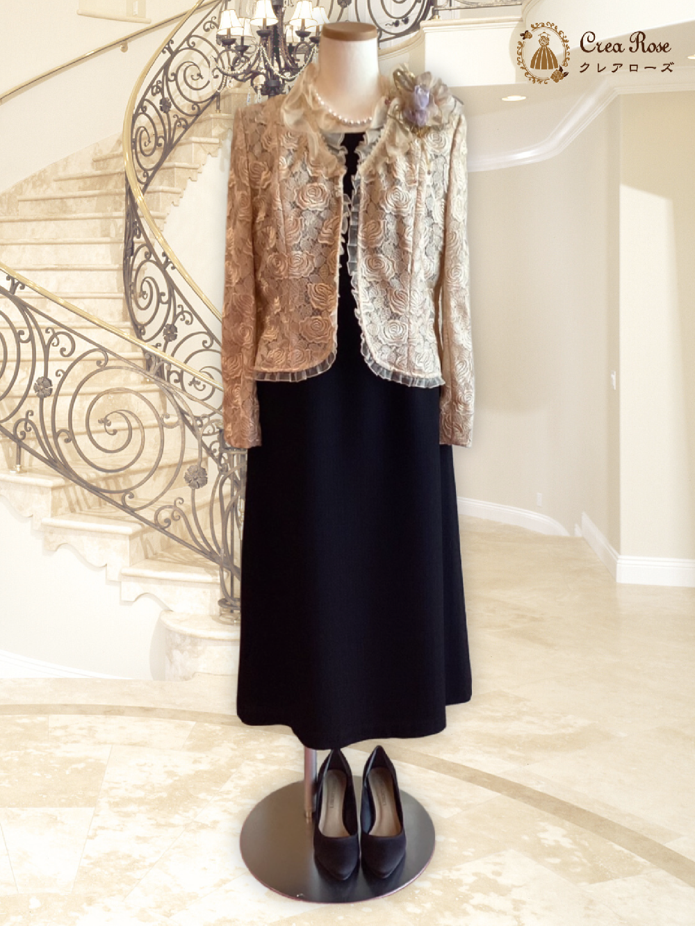 70代80代レンタルドレス【サンテ・クワイエ+オリオンローザジャケット