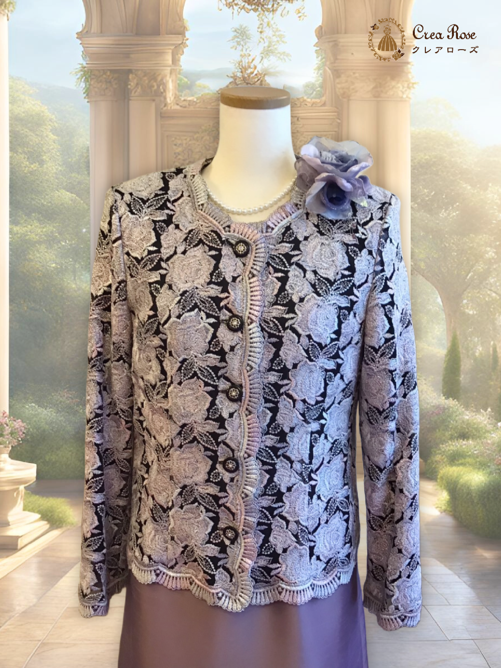 気品漂うお祖母様フォーマルドレス