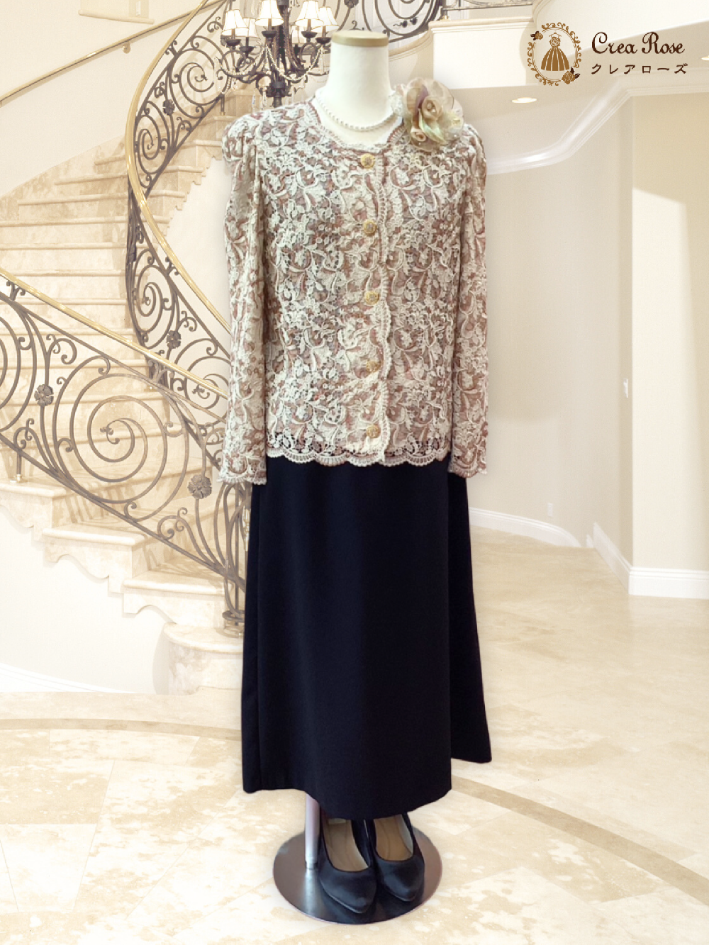 優美なお祖母様フォーマルドレス