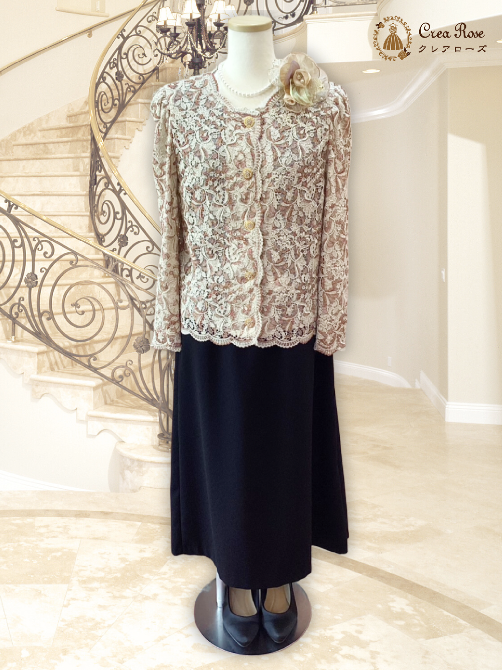 優美なお祖母様フォーマルドレス