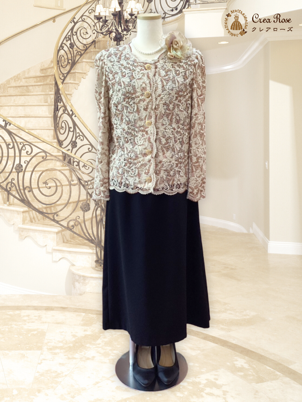 優美なお祖母様フォーマルドレス