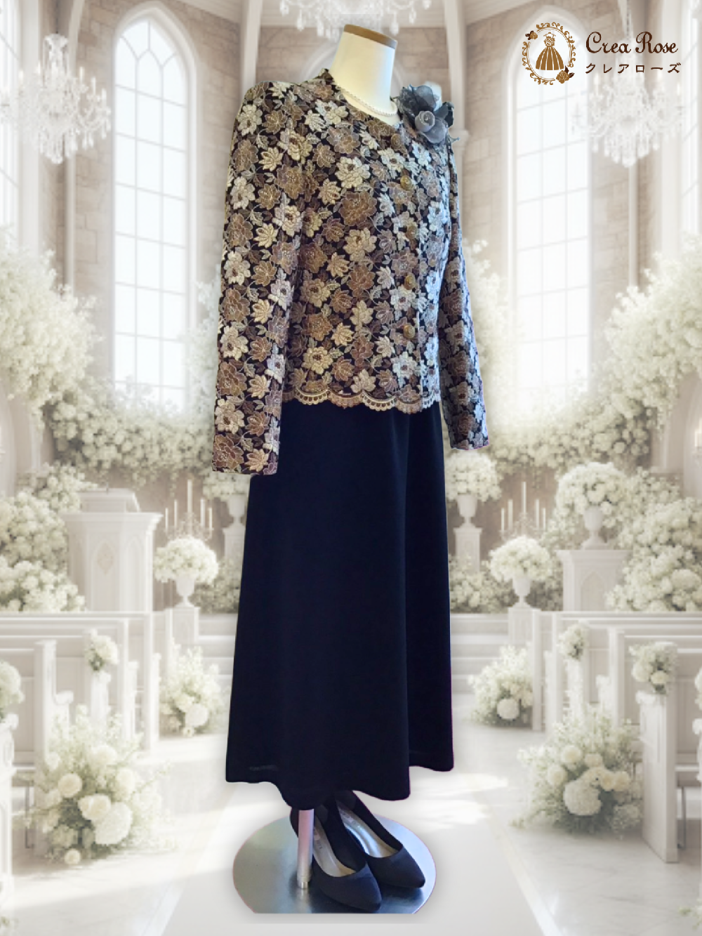 ドレス＆ジャケット ジャケット(6410592)9号・グレー｜フォーマルメッセージ