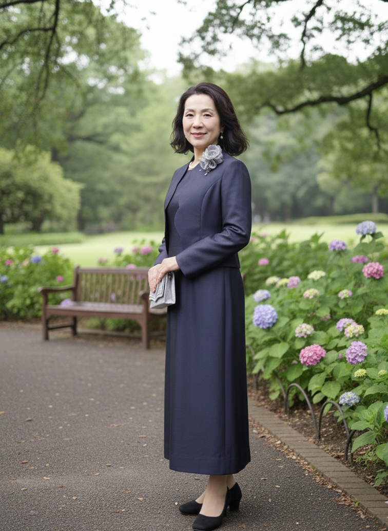 入学式、卒業式、結婚式2点叔母さまミセスドレスセット！[スナイデル
