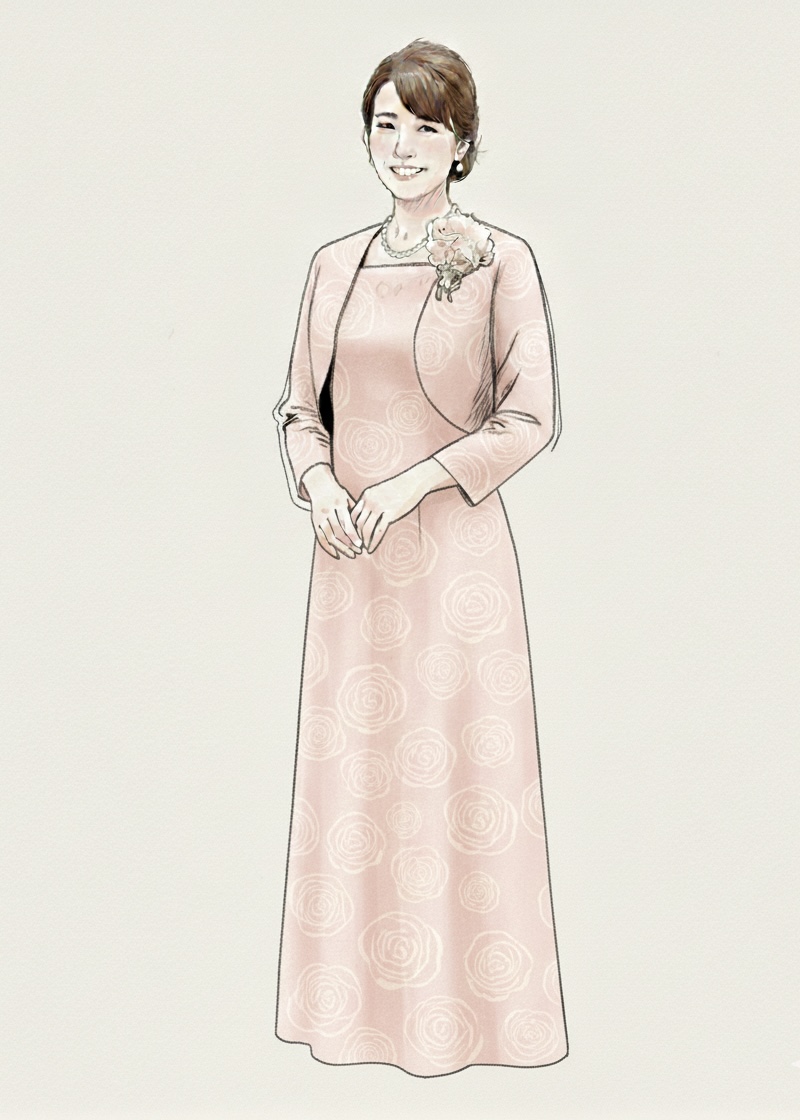 自分色で作る、自分だけのロングドレス！♪イブニングロングドレ　クレアローズ オリジナル:ミシェルドレス:オーダーレンタル