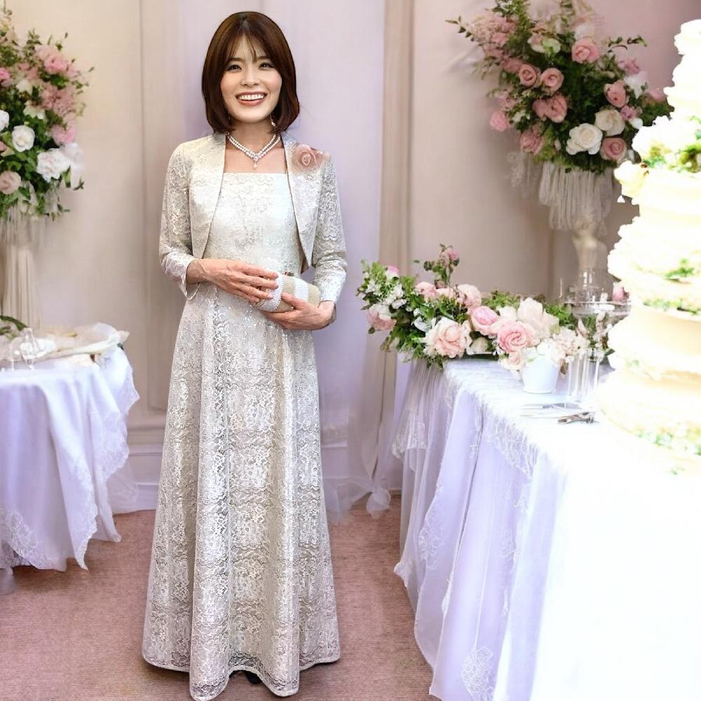 マリアベレンドレス＋マリアベレンボレロ｜クリーム】母親としての存在